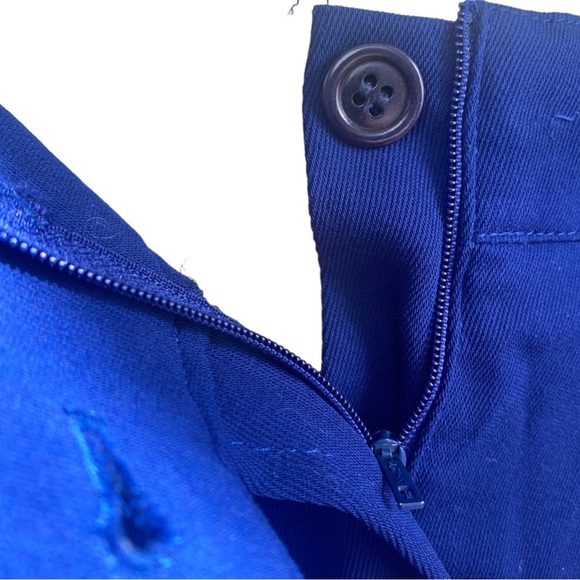 Vintage Escada blue Gitane Pant Suit with 
Blazer Size 38 German - Picture 4 of 13